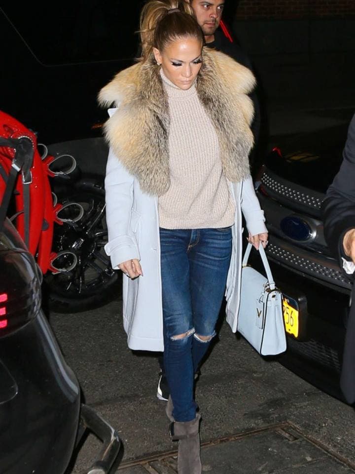 J.Lo loves her Valentino Rockstud Tote