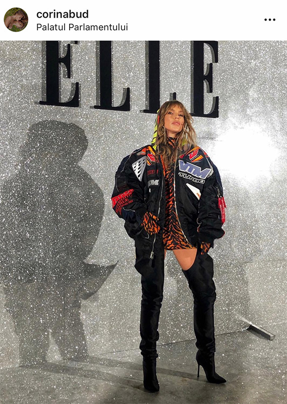 Corina Bud la Elle Style Awards comentata de Iulia Albu